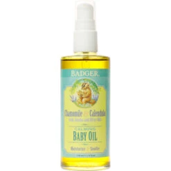 BADGER Chamomile & Calendula Baby Oil 4oz