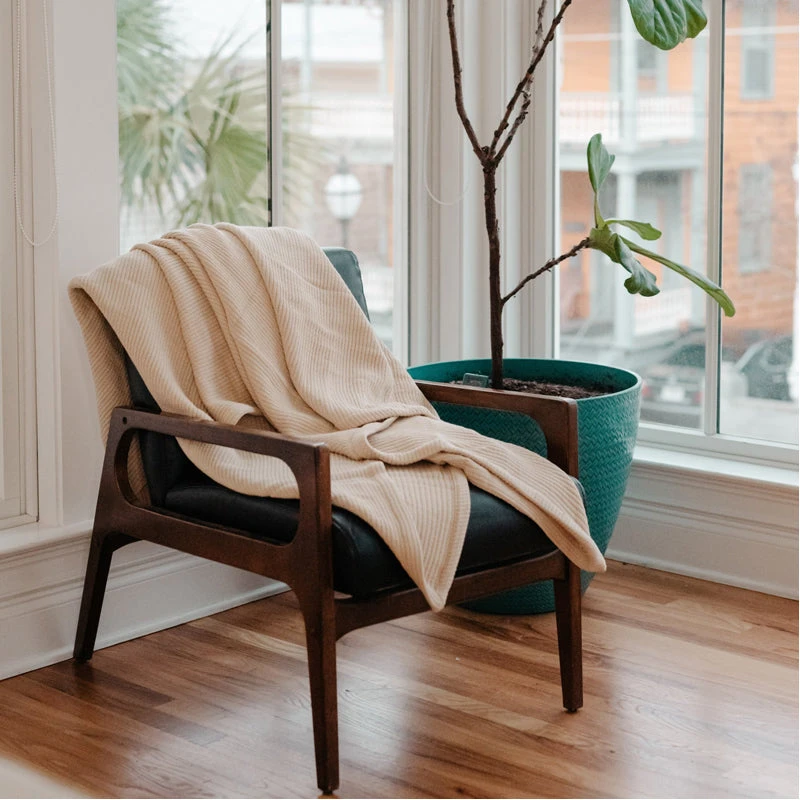 Sea Pines Organic Cotton Throw Blanket - Image 2