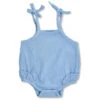 Organic Cotton Ruffle Tie Baby Romper