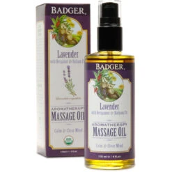 BADGER Lavender Aromatherapy Massage Oil 4oz