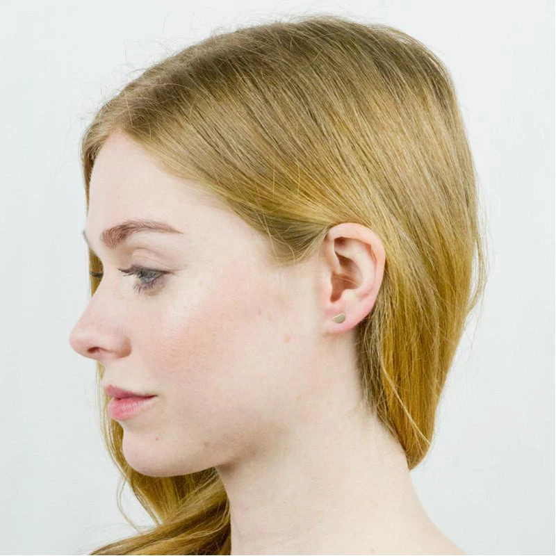 Tiny Eclipse Stud Earrings - Image 2