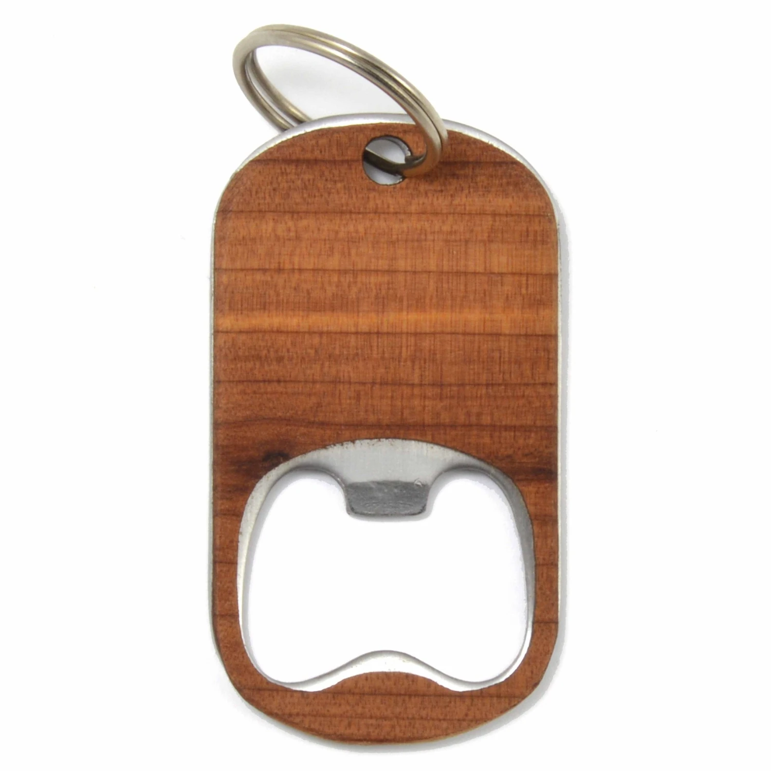 Handcrafted Wooden Key Chain Bottle Opener - Image 2