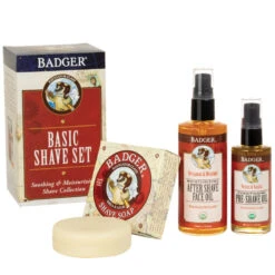 BADGER 3-in-1 Organic Shaving Kit