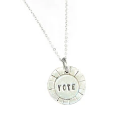 Vote Pendant Necklace
