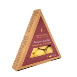 Beeswax Tealight Candles With Glass Votive