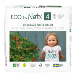 Biobased Size 4 Diapers (15 - 40 Lbs)