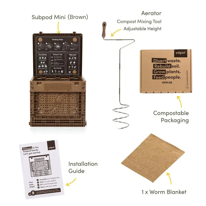 Subpod Mini Essentials Bundle- In-Garden Compost System - Image 4