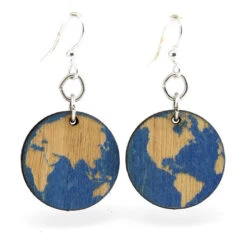 Earth Wooden Earrings