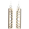 Lunar Eclipse Wooden Earrings