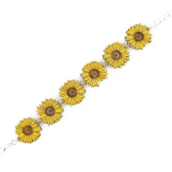 Sunflower Wooden Bracelet