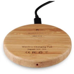 Custom Bamboo Wireless Phone Charger