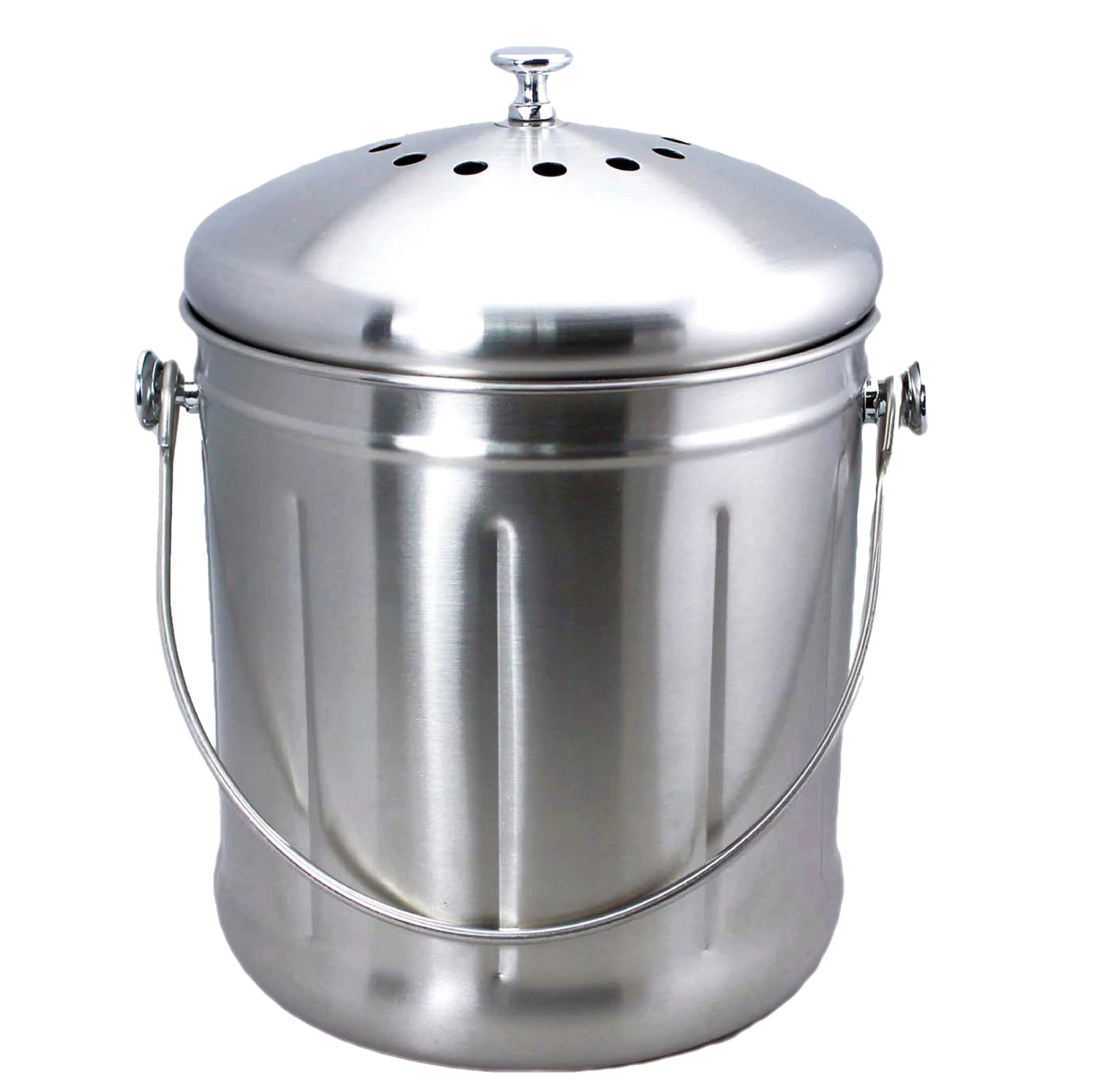 Stainless Steel Compost Bin - 1.8 Gallon