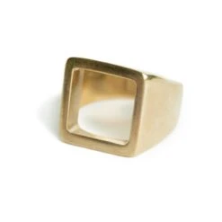 Open Square Statement Ring