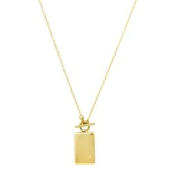Rectangle Pendant Necklace