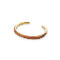 Teak Sabi Outline Cuff Bracelet