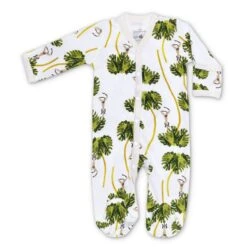 Dancing Palms Long Sleeve Baby Footie