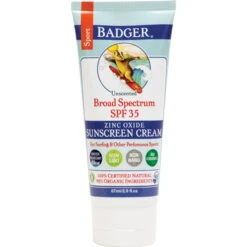 BADGER Zinc Sport Sunscreen Cream - SPF 35 2.9oz