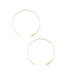 Gold Luna Medium Hoops