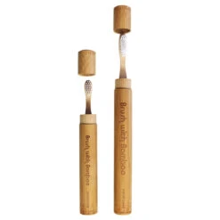 Bamboo Toothbrush Travel Case