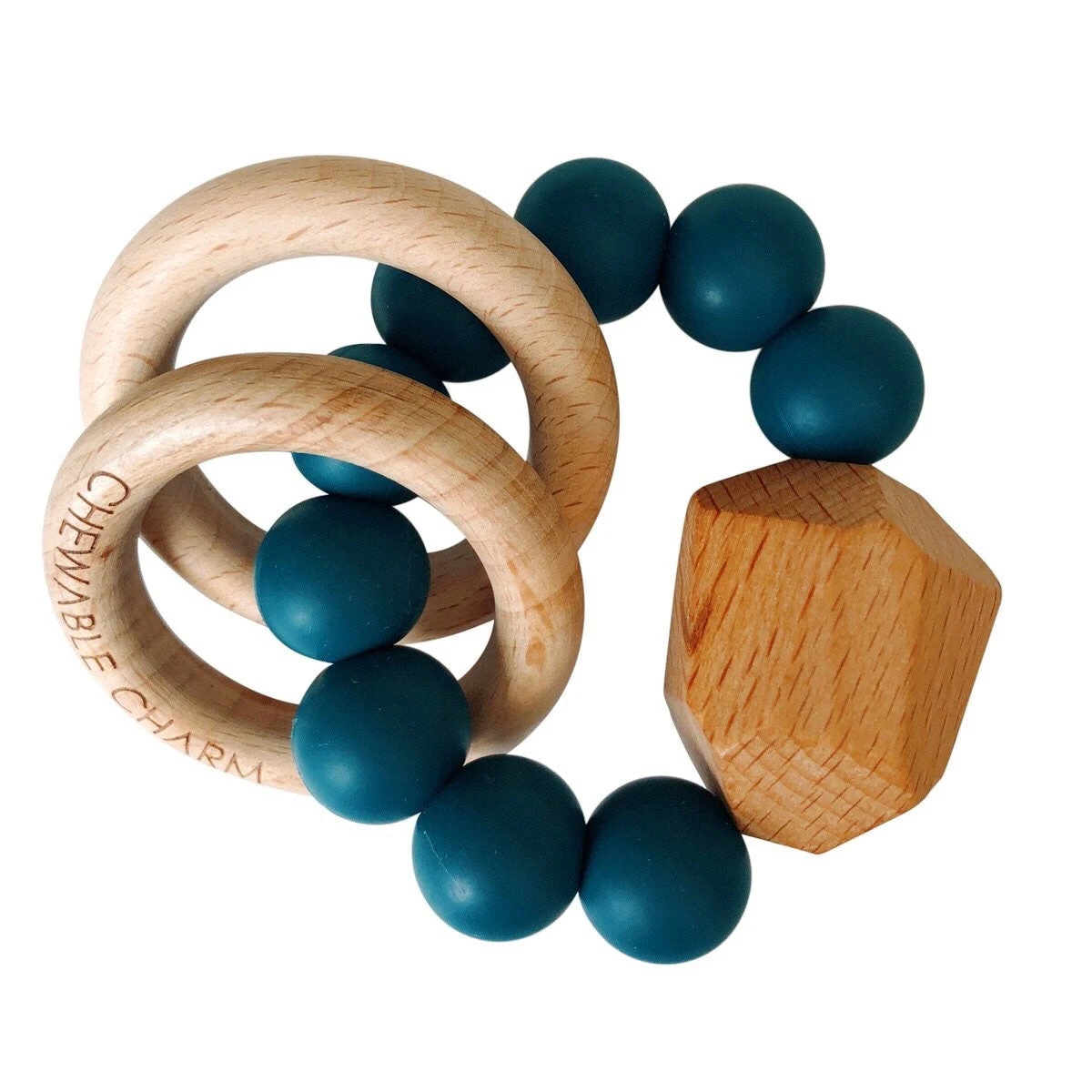 Hayes Silicone Beaded Teething Ring - Image 8