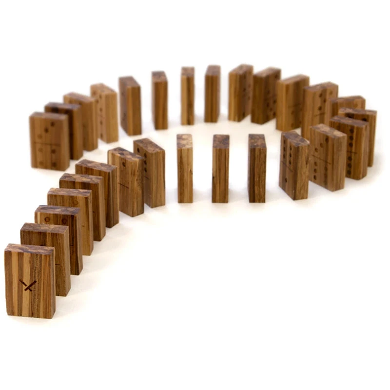 Recycled Bamboo Chopsticks Dominoes Game - Image 2