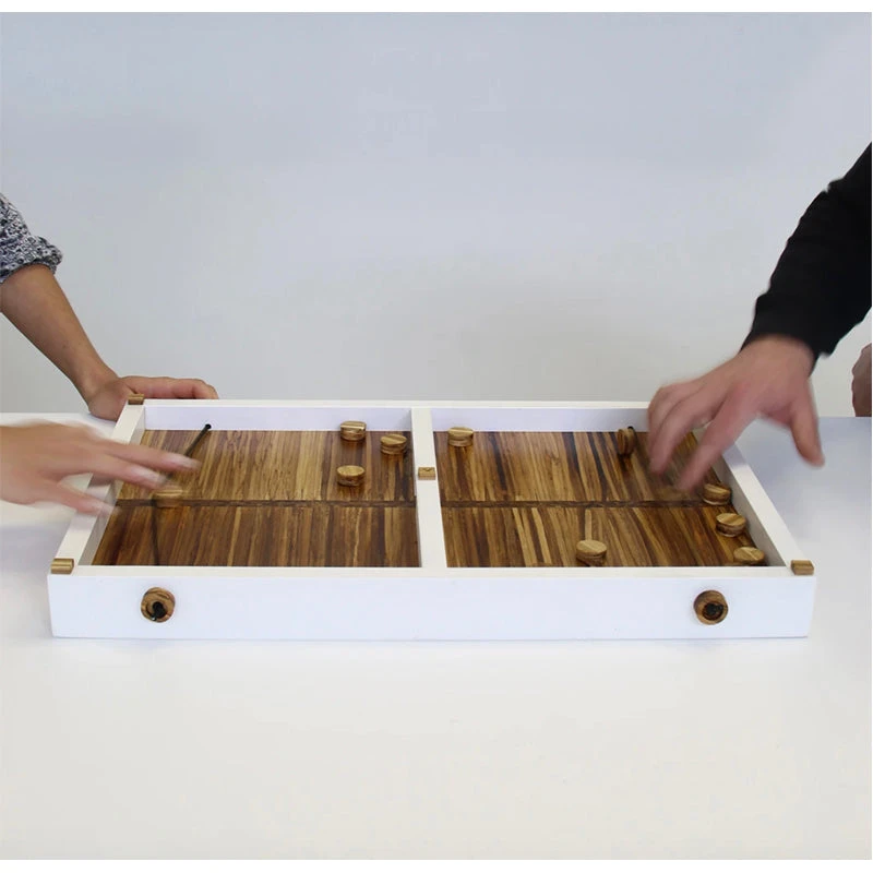 Recycled Bamboo Chopsticks Finger Hockey Game And Serving Board - Image 4