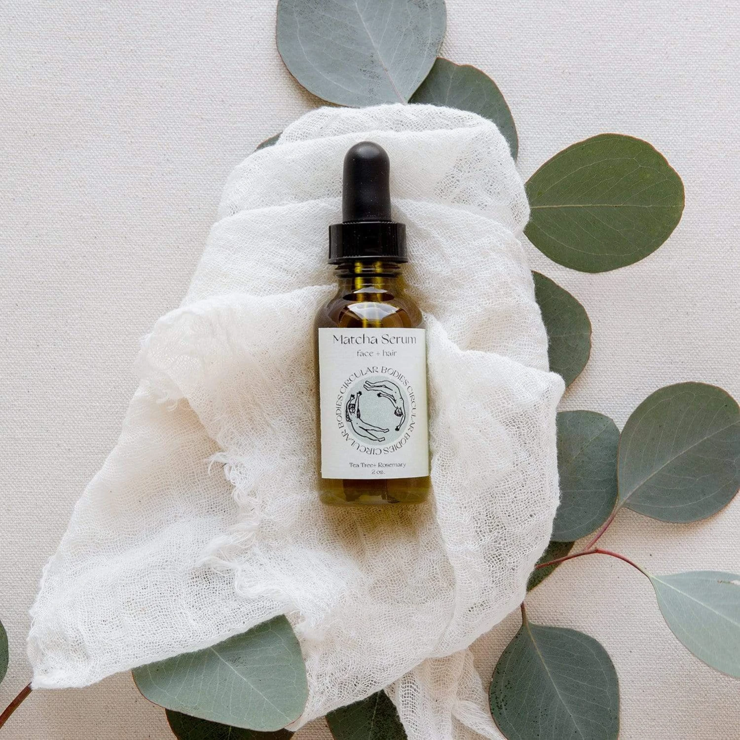 Matcha Serum For Face & Hair - Vegan, Organic, Sensitive Skin, 2 Oz. - Image 2