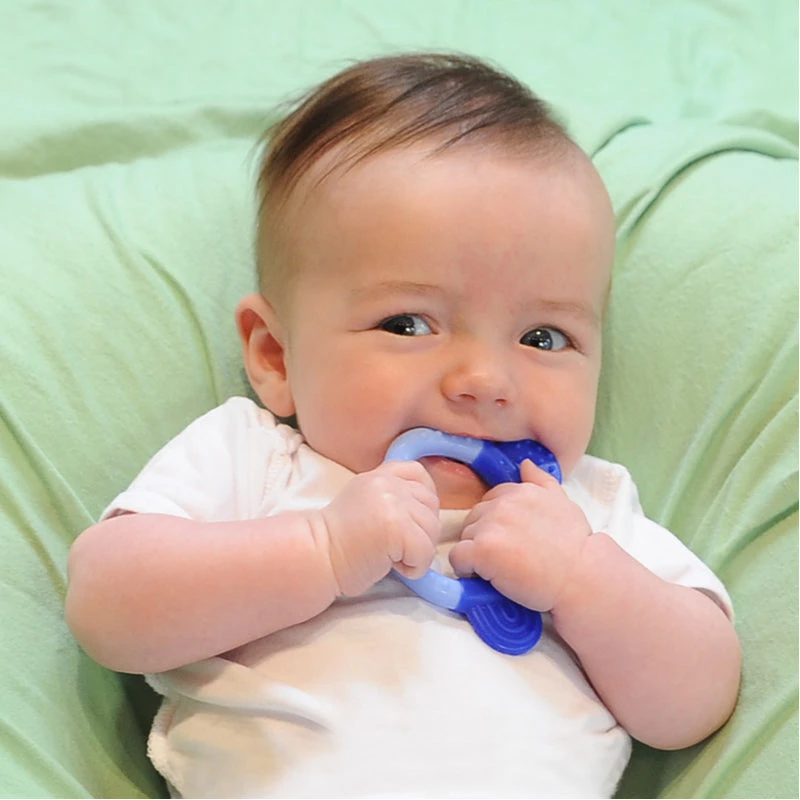 Green Sprouts Organic Cotton Blankie + Teething Ring - Image 2