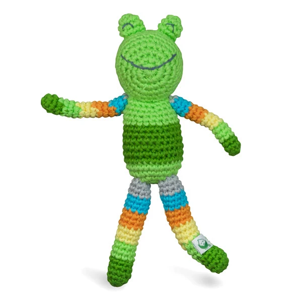Green Sprouts Animal Friend Organic Baby Rattle - Image 7