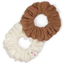 Cappuccino Organic Hair Scrunchies