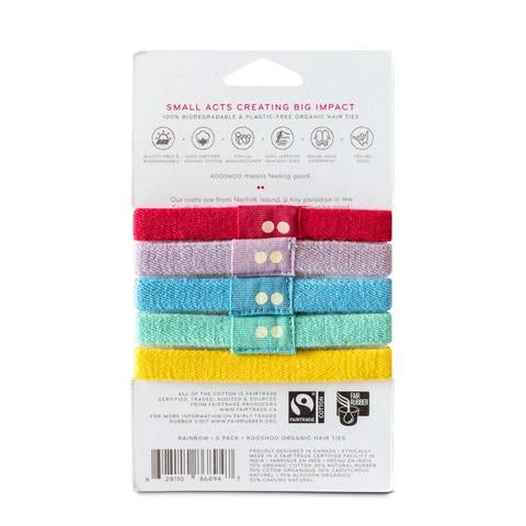 Multicolor Organic Hair Ties - Image 3