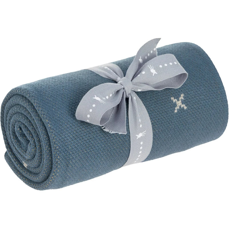 LÄSSIG Glama Llama Organic Cotton Knitted Baby Blanket - Image 3