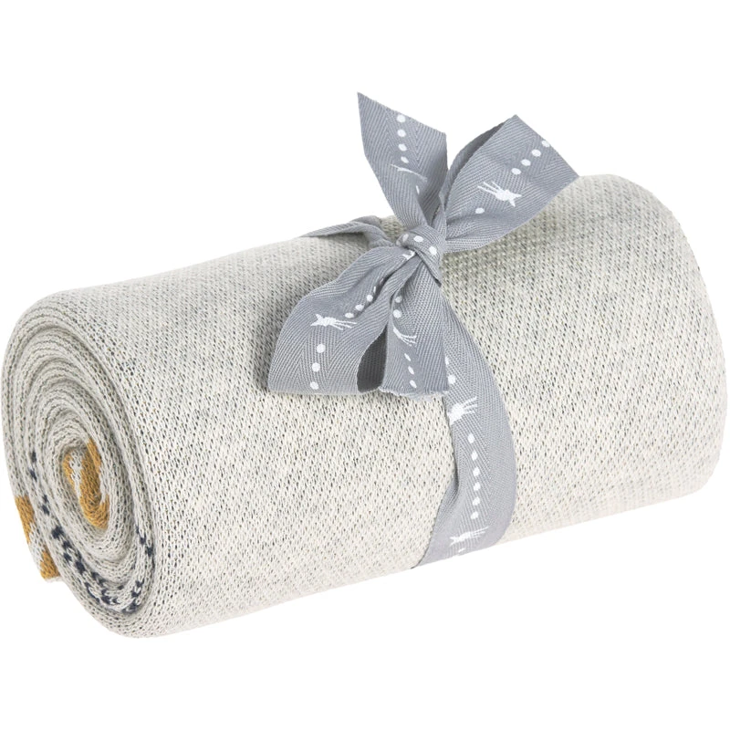LÄSSIG Little Water Organic Cotton Knitted Baby Blanket - Image 3