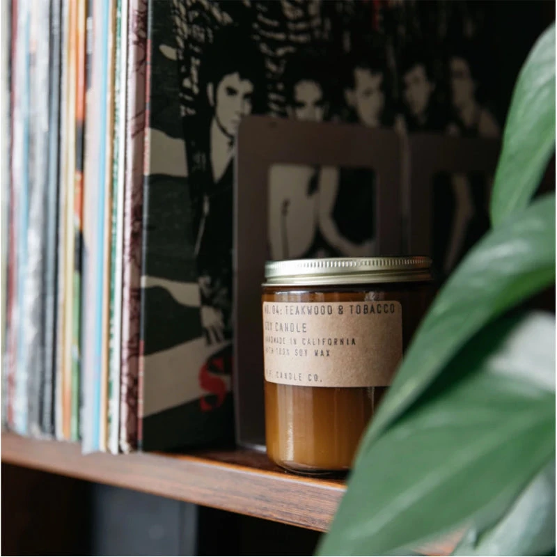Teakwood + Tobacco Soy Candle - Image 3