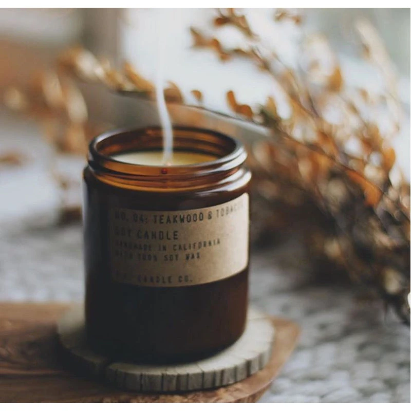 Teakwood + Tobacco Soy Candle - Image 6