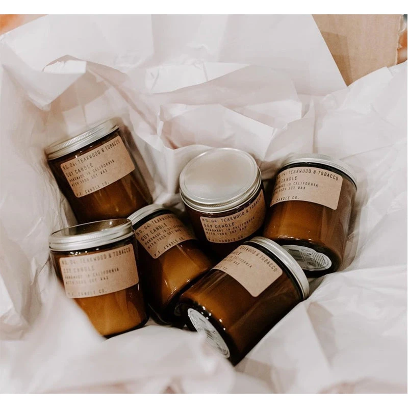 Teakwood + Tobacco Soy Candle - Image 5