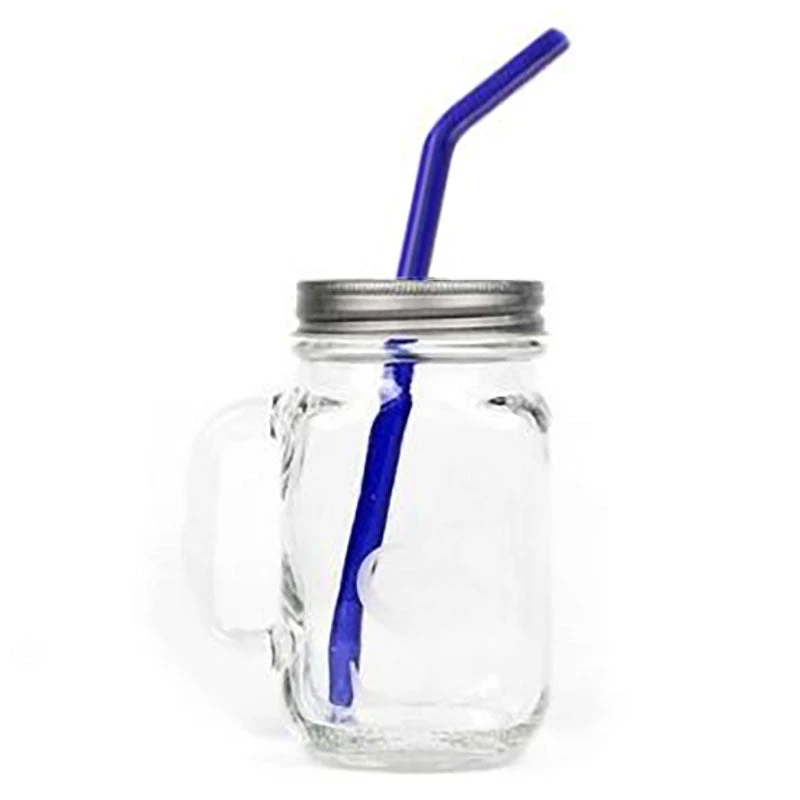 Mason Jar, Lid, And Reusable Straw Combo - Image 2