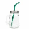 Mason Jar, Lid, And Reusable Straw Combo