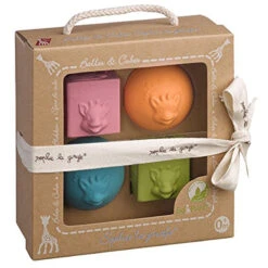 Sophie La Girafe Natural Rubber Baby Blocks