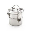 Compact 2-Tier Stainless Steel Tiffin