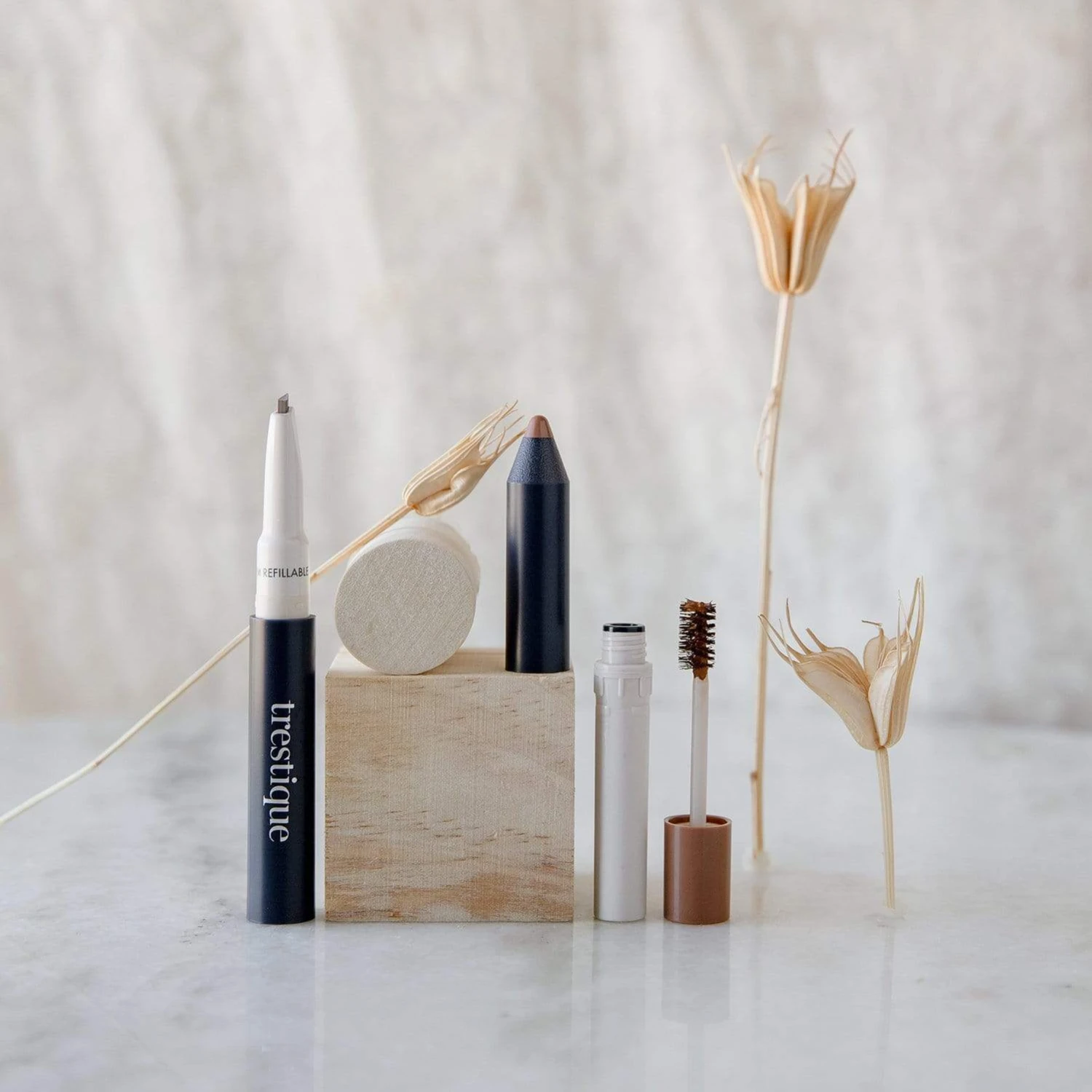 Brow Pencil + Gel- Zero Waste Makeup, Refillable, Vegan - Image 5