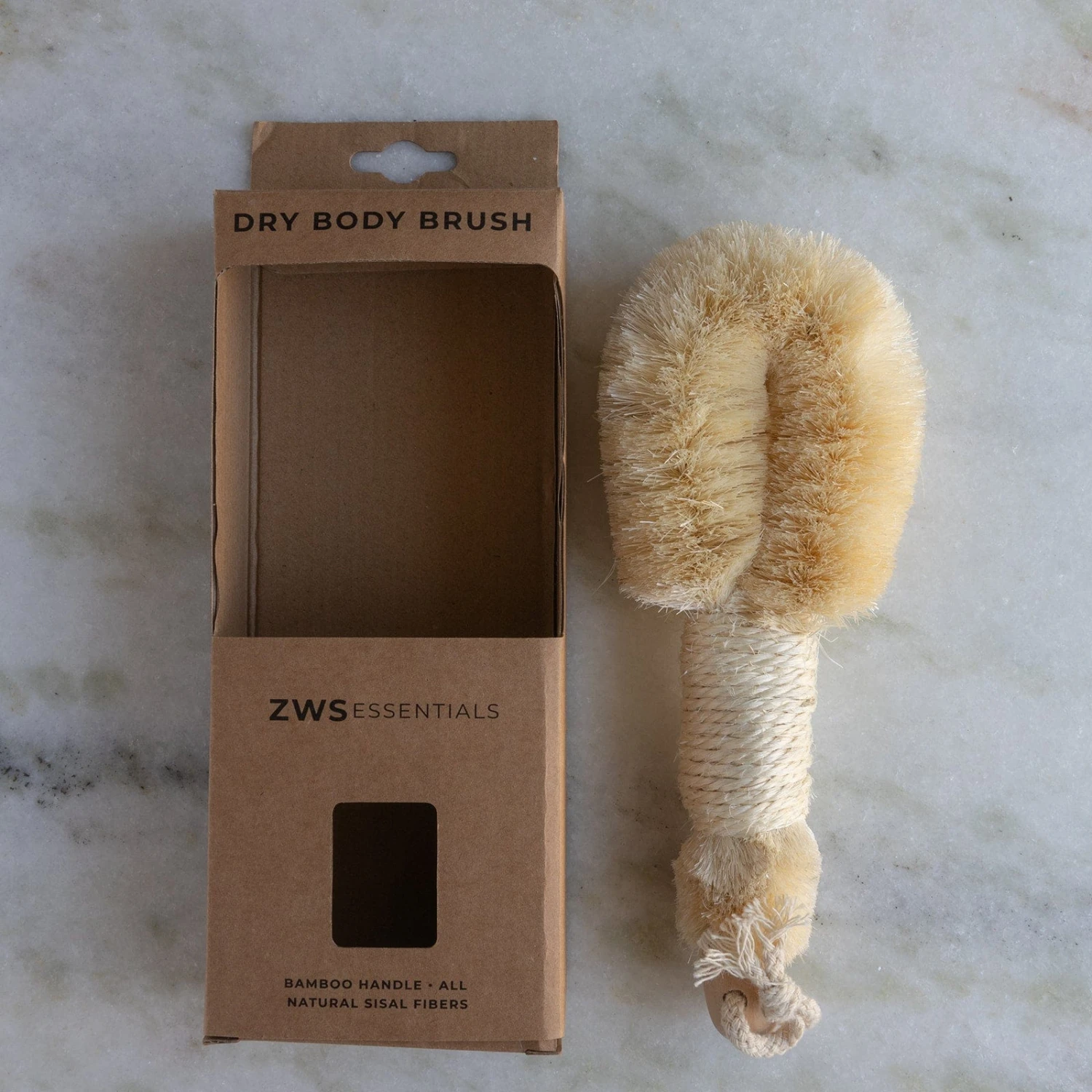 Dry Body Brush - Sustainable Body Brush, Plastic Free, Sisal Bristles, Vegan - Image 5